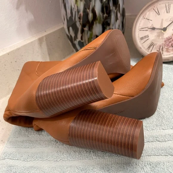 Kenneth Cole Tan Knee Boots - Picture 11 of 16